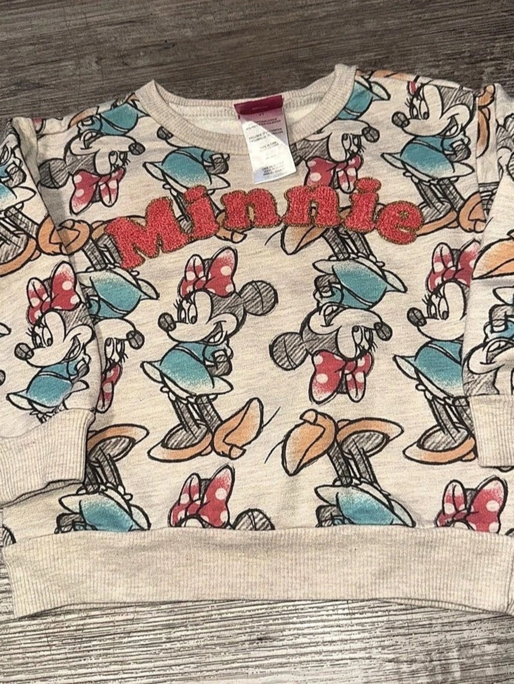 Disney Minnie Mouse Graphic Sweatshirt Girls 3T NWT